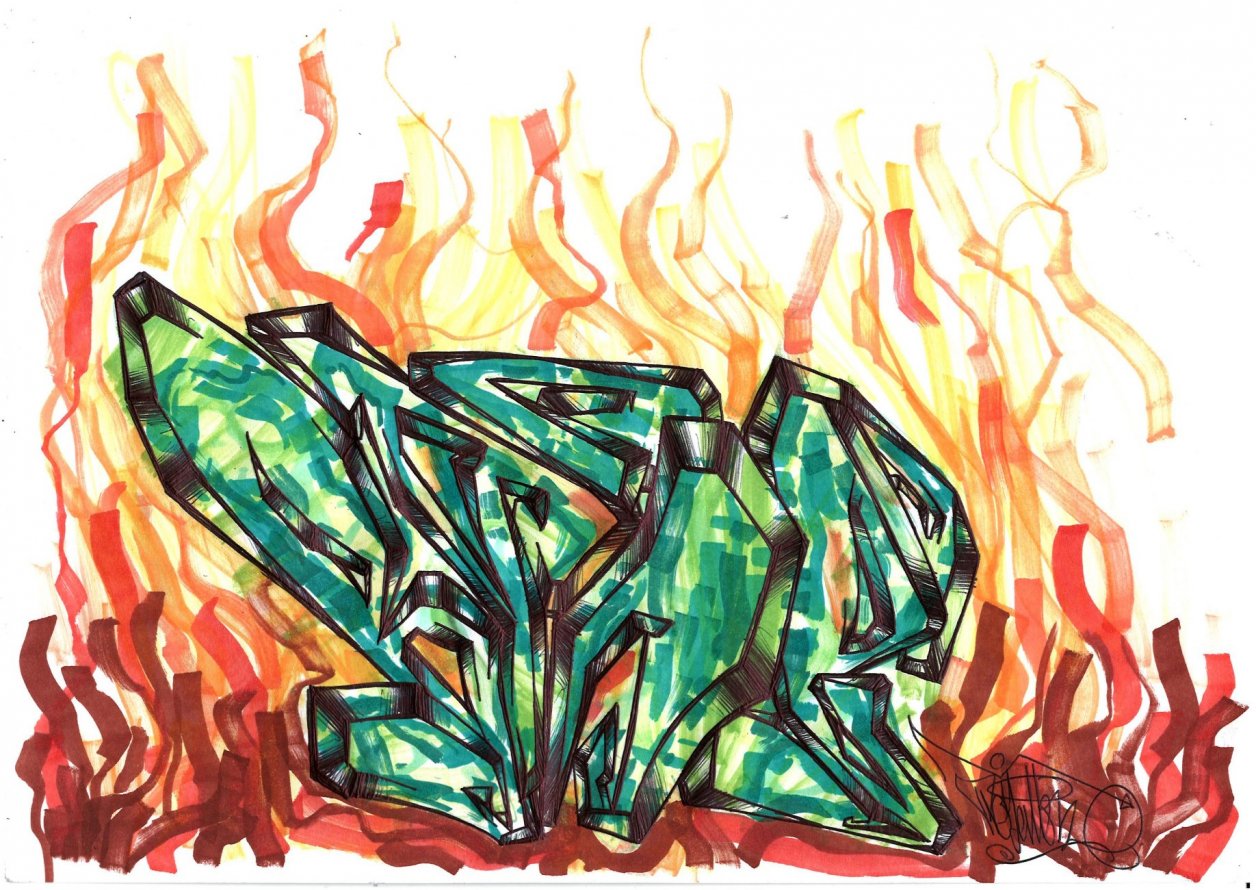 Graffiti Sketch in Landkreis Märkisch-Oderland - Photo by royalbone - royal-bone, royal, bone (2015)