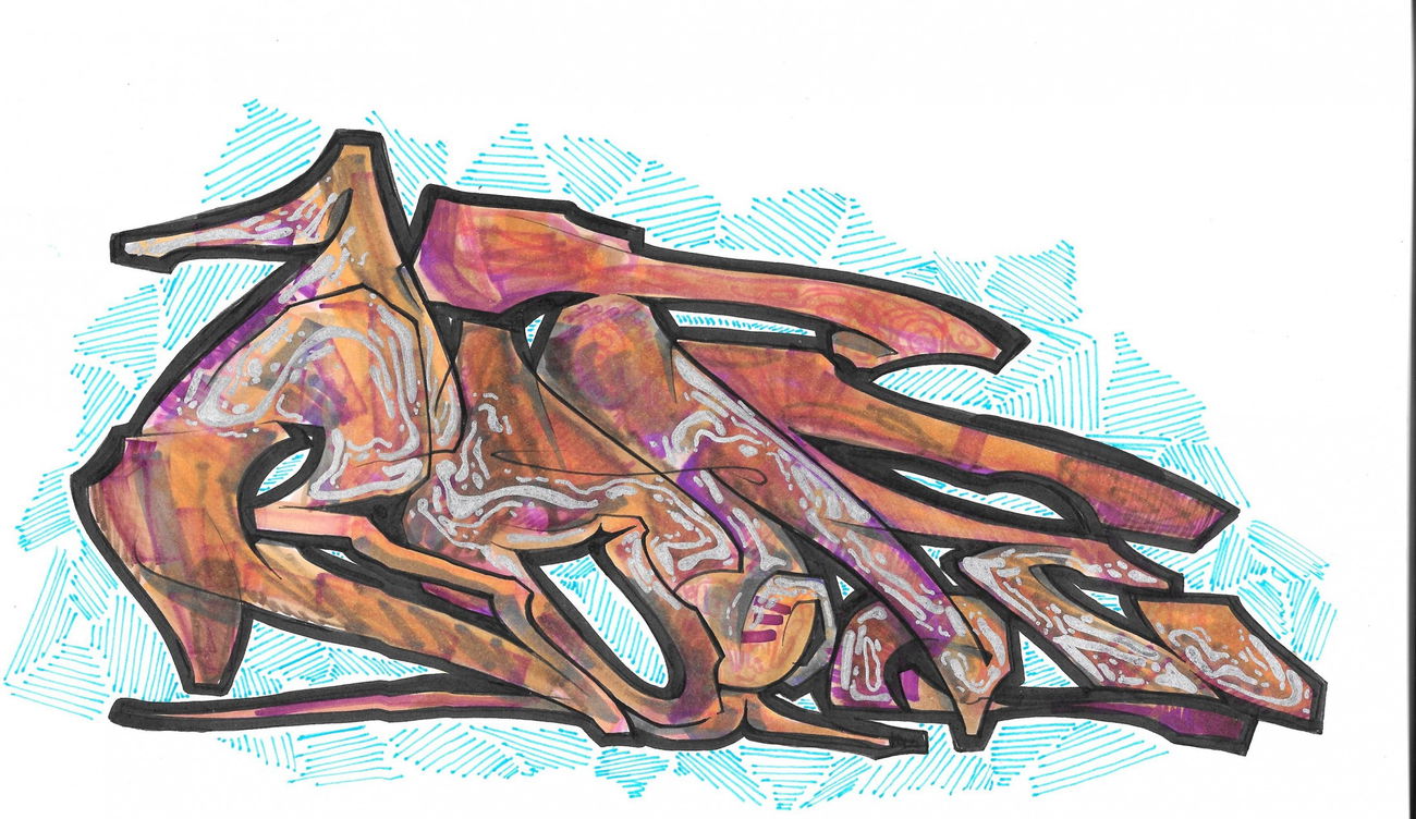 Graffiti Sketch in Seelow - Photo by royalbone - royalbone, royal, bone (2015)