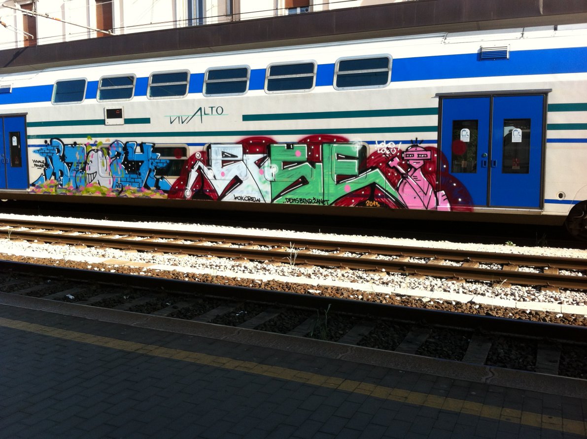 Graffiti Train - Photo by rukecox - Italy (2013)