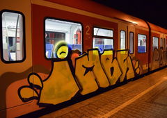 Graffiti Train - Photo by rumsuno - imbs, solingen (2017)