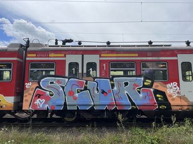 Graffiti Train - Photo by rumsuno - scur, düsseldorf (2024)
