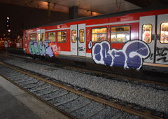Graffiti Train - Photo by rumsuno - göre, iboc, düsseldorf (2016)