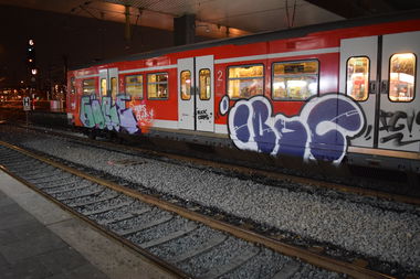 Graffiti Train - Photo by rumsuno - göre, iboc, düsseldorf (2016)