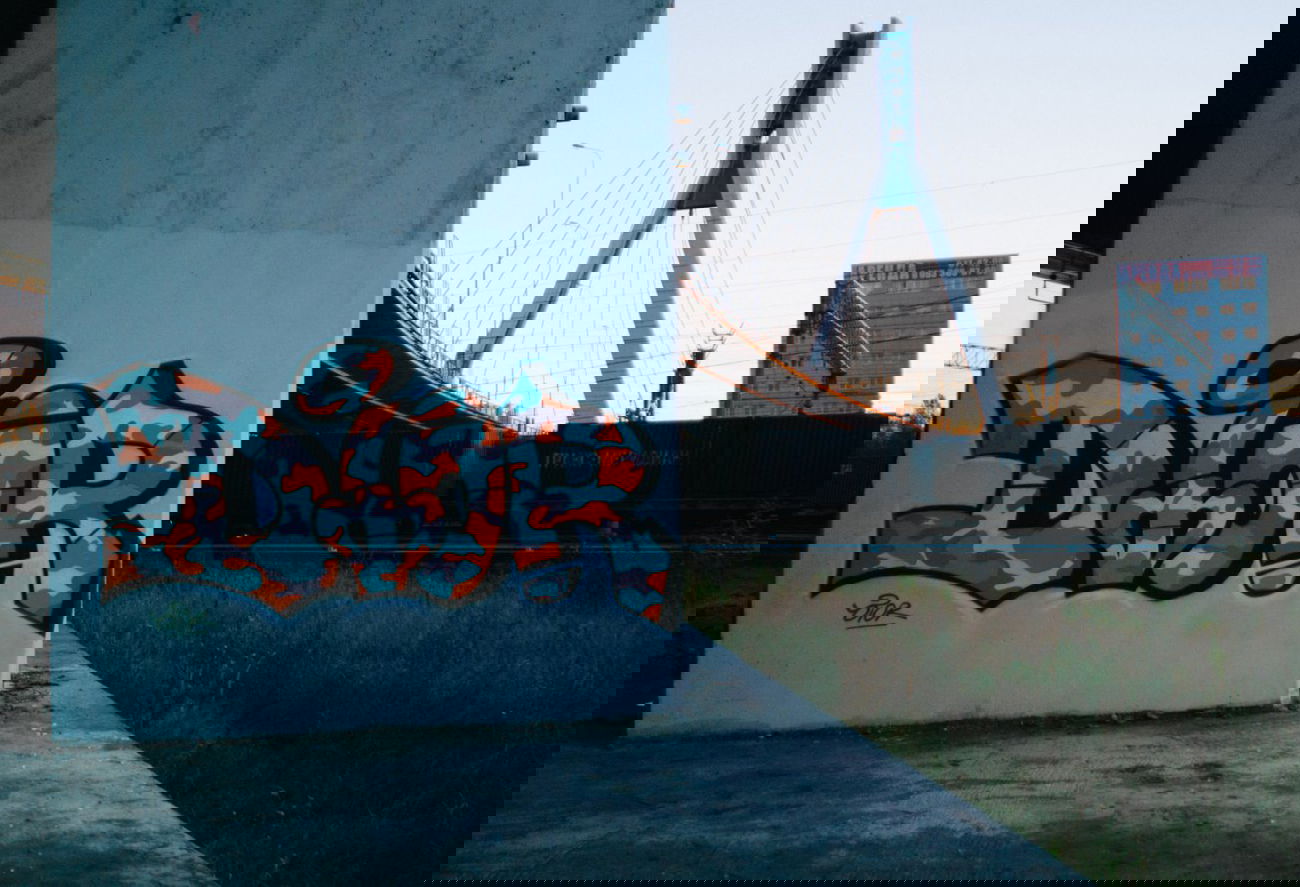 Graffiti Bombing in Saint Petersburg - Photo by russianking - dior, hustle, swag (2013)