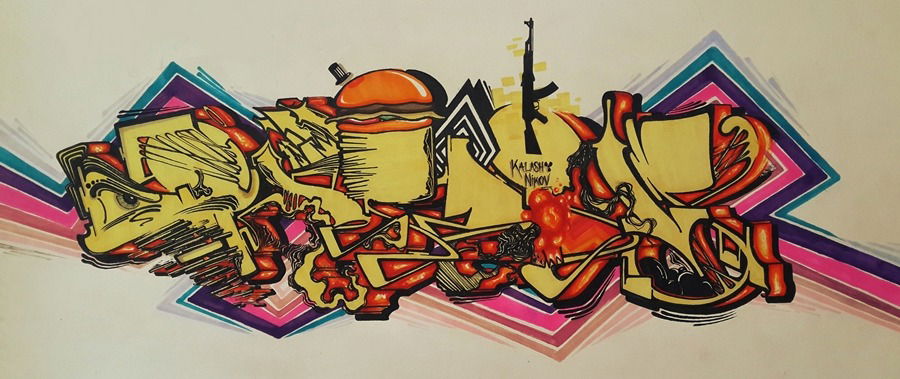 Graffiti Sketch - Photo by ruves - graffiti, ruvez, street (2015)