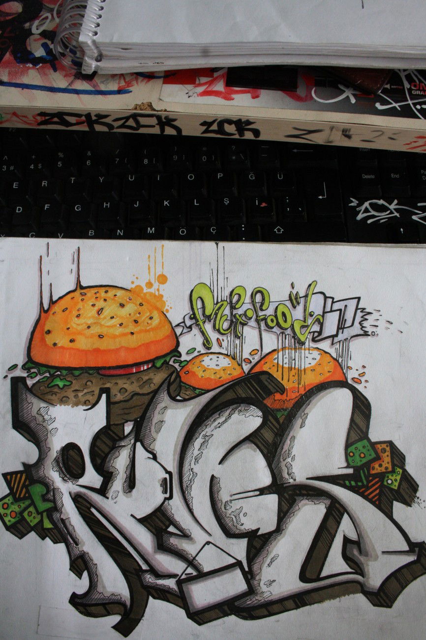 Graffiti Sketch in Adana - Photo by ruves