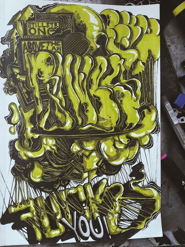 Graffiti Sketch - Photo by ruves - graffiti, ruvez, street (2015)