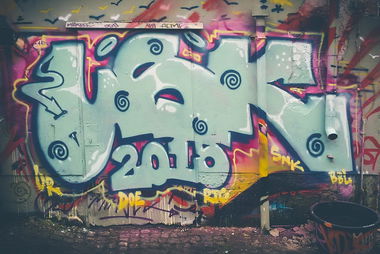 Graffiti Wall in Dresden - Photo by sabaodi - USK (2015)
