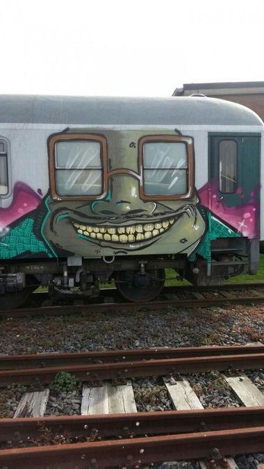 Graffiti Train - Photo by sadik