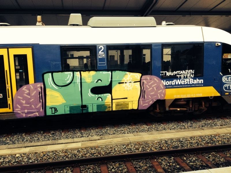 Graffiti Train - Photo by sadik
