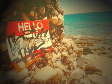 Graffiti Artwork in Cide Beach - Photo by saik86 - sticker