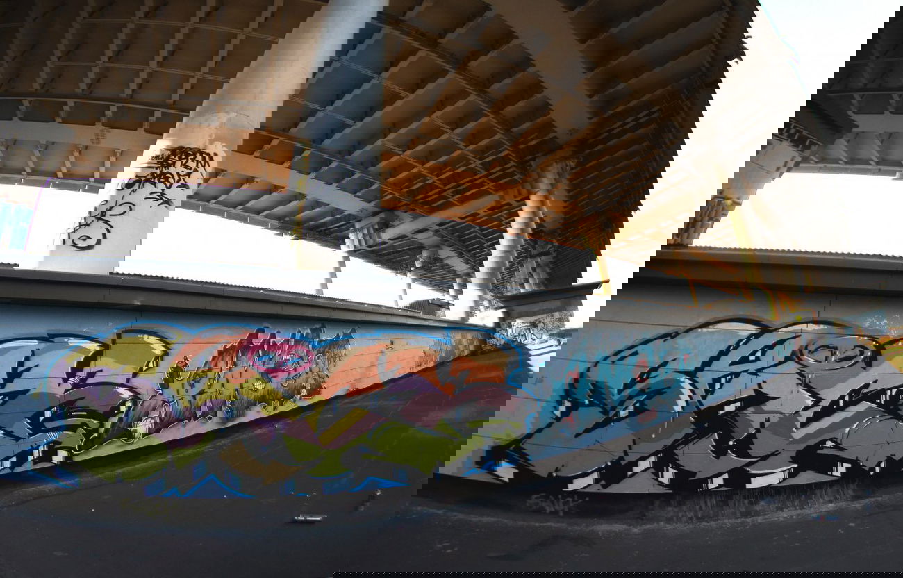 Graffiti Wall - Photo by saiksone - graffiti, wall, fisheye (2014)