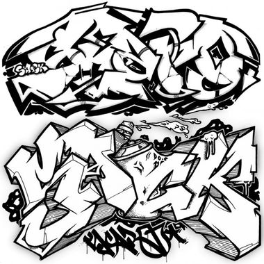Graffiti Sketch - Photo by saiksone - saick, scaro, exchange (2014)