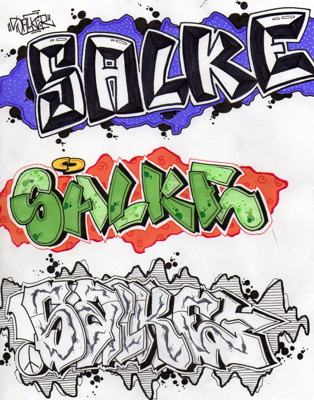 Graffiti Sketch - Photo by salker (2015)