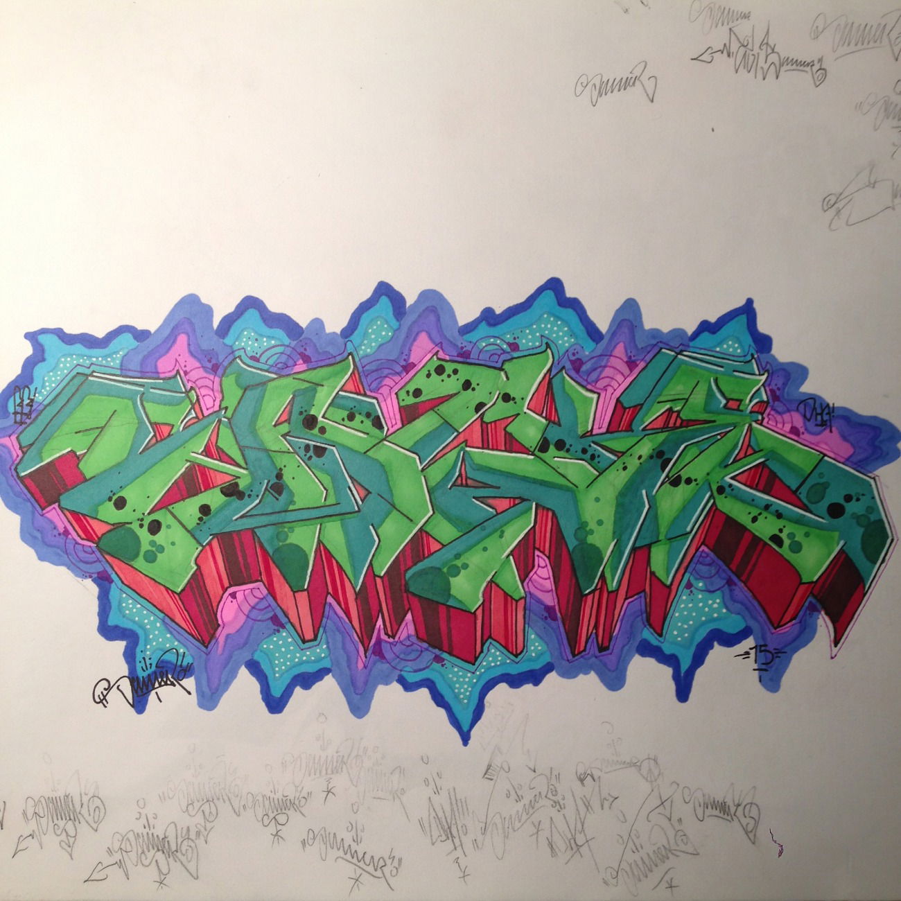 Graffiti Sketch - Photo by salker (2015)