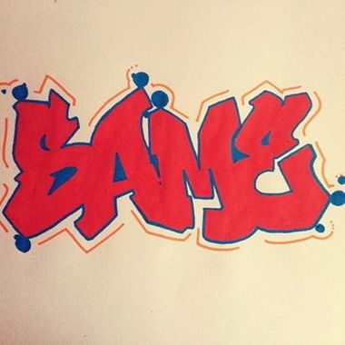 Graffiti Sketch - Photo by same34 - red, same, istanbul (2013)