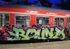 Graffiti Train in Hamburg - Photo by sancho - Round, zztop, razor