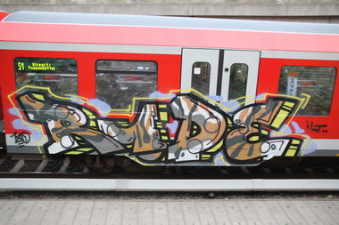 Graffiti Train - Photo by sancho - Hamburg, Rude, 180