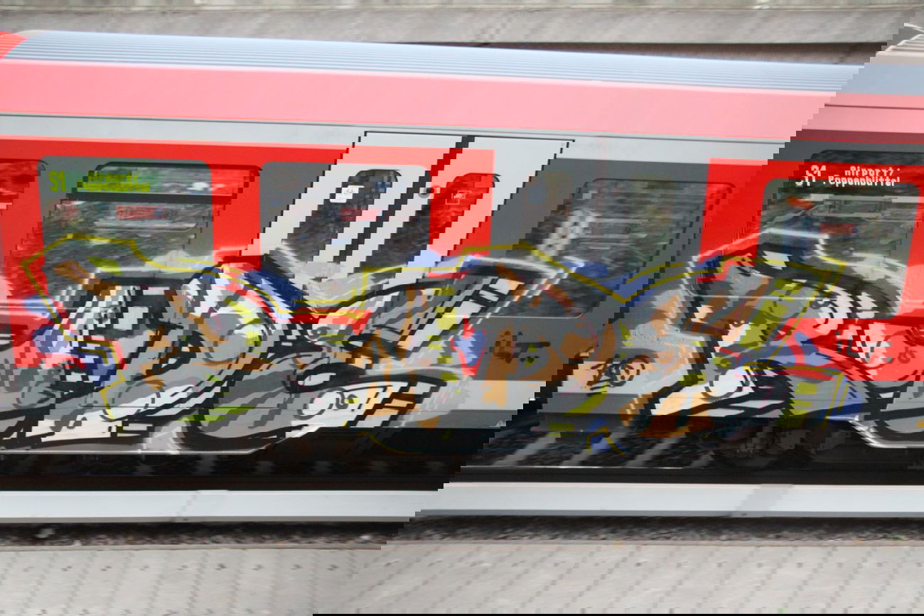 Graffiti Train - Photo by sancho - Hamburg, Rude, 180