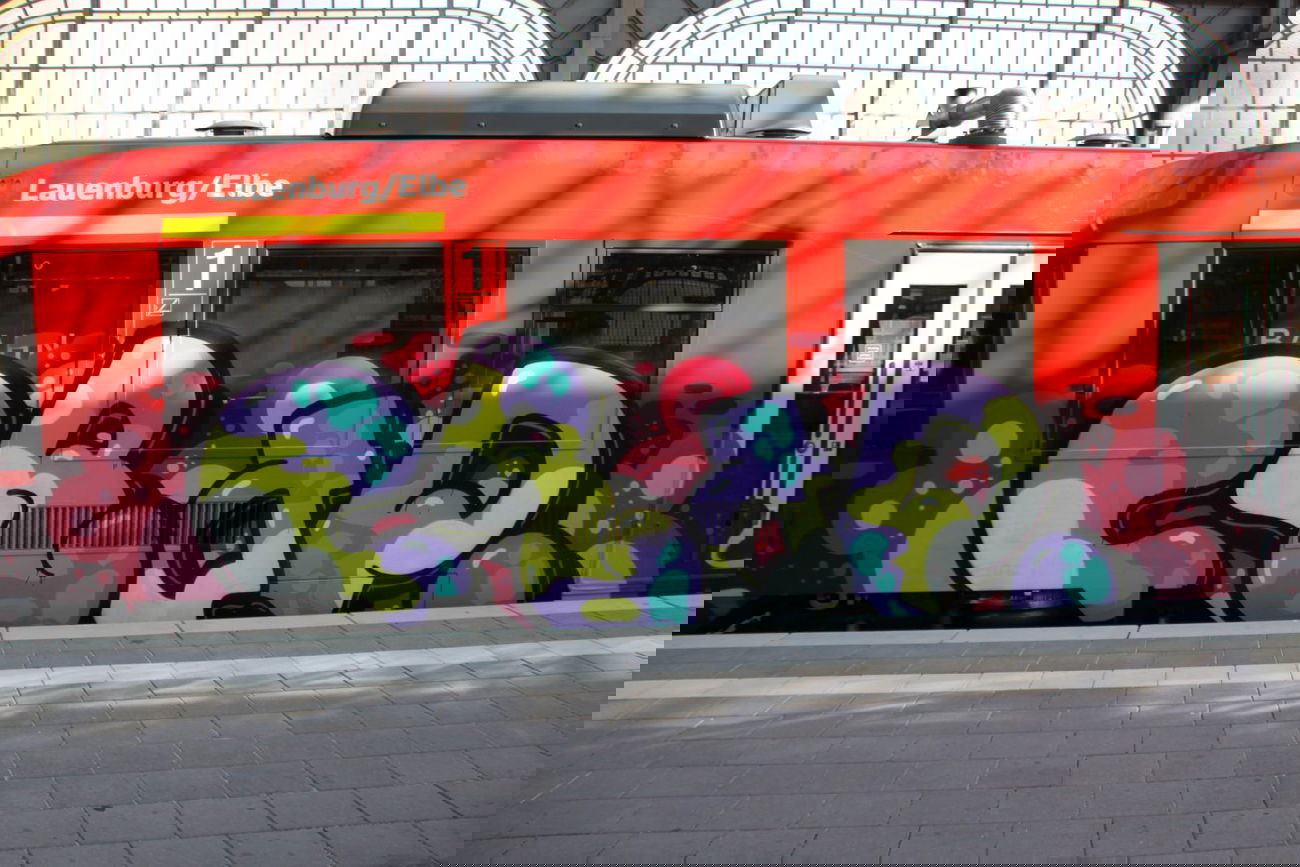 Graffiti Train - Photo by sancho - crap, lübeck, hamburg
