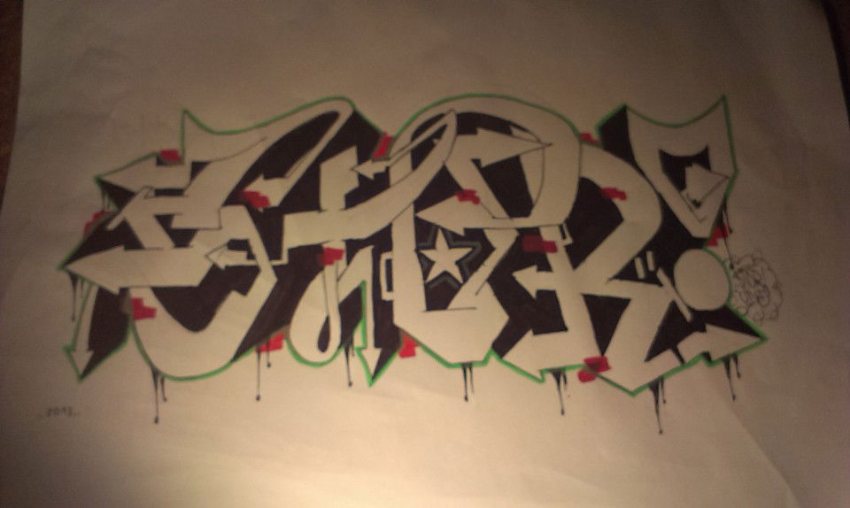 Graffiti Sketch in Germany - Photo by sandmann - stor (2013)
