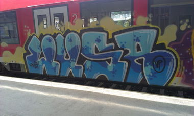 Graffiti Train - Photo by sandmann