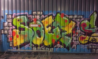 Graffiti Bombing - Photo by sandmann - soez, soze
