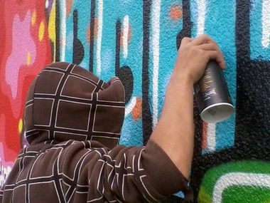 Graffiti Wall - Photo by sandmann - montana, black (2012)