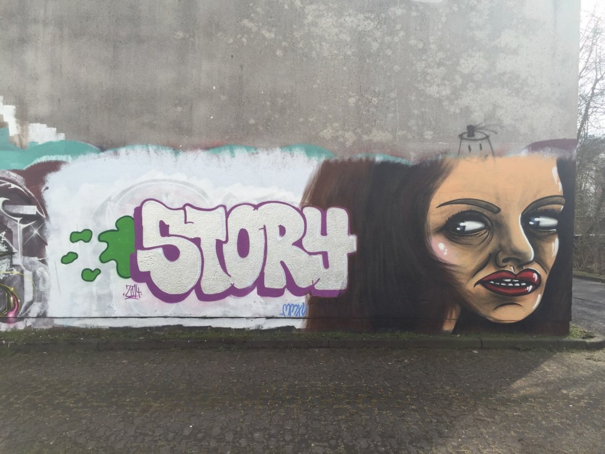 Graffiti Wall in Siegen  - Photo by sandmann - Stor, Story, Charakter (2014)