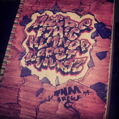 Graffiti Sketch in Mongolia - Photo by sane2 - sane2, sanetwo, tnmc (2014)