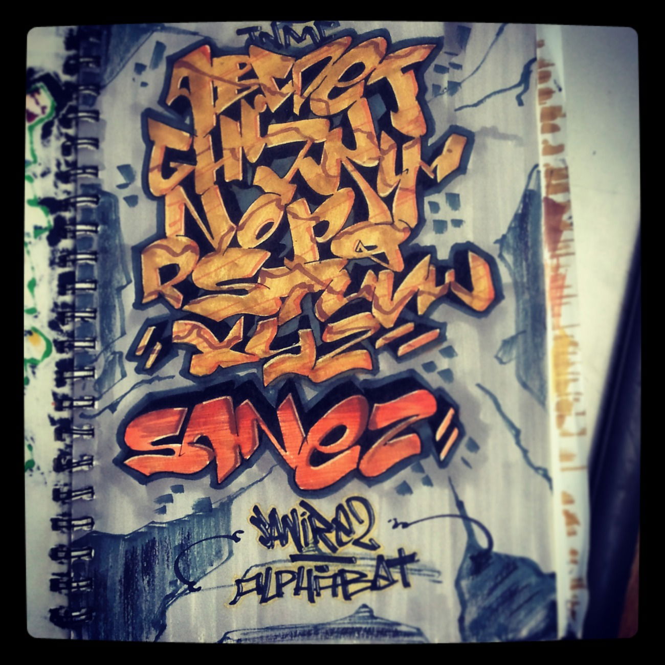 Graffiti Sketch in Mongolia - Photo by sane2 - sane2, sanetwo, tnmc (2014)