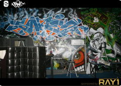 Graffiti Wall in Ulaanbaatar - Photo by sane2 - sane2, sanetwo, tnmc (2012)