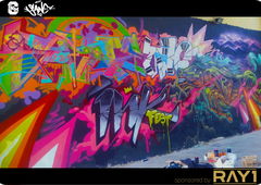 Graffiti Wall in Ulaanbaatar - Photo by sane2 - sane2, sanetwo, tnmc (2014)