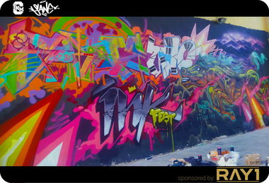 Graffiti Wall in Ulaanbaatar - Photo by sane2 - sane2, sanetwo, tnmc (2014)