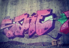 Graffiti Wall in Mongolia - Photo by sane2 - tnmc, sane2, sanetwo (2016)