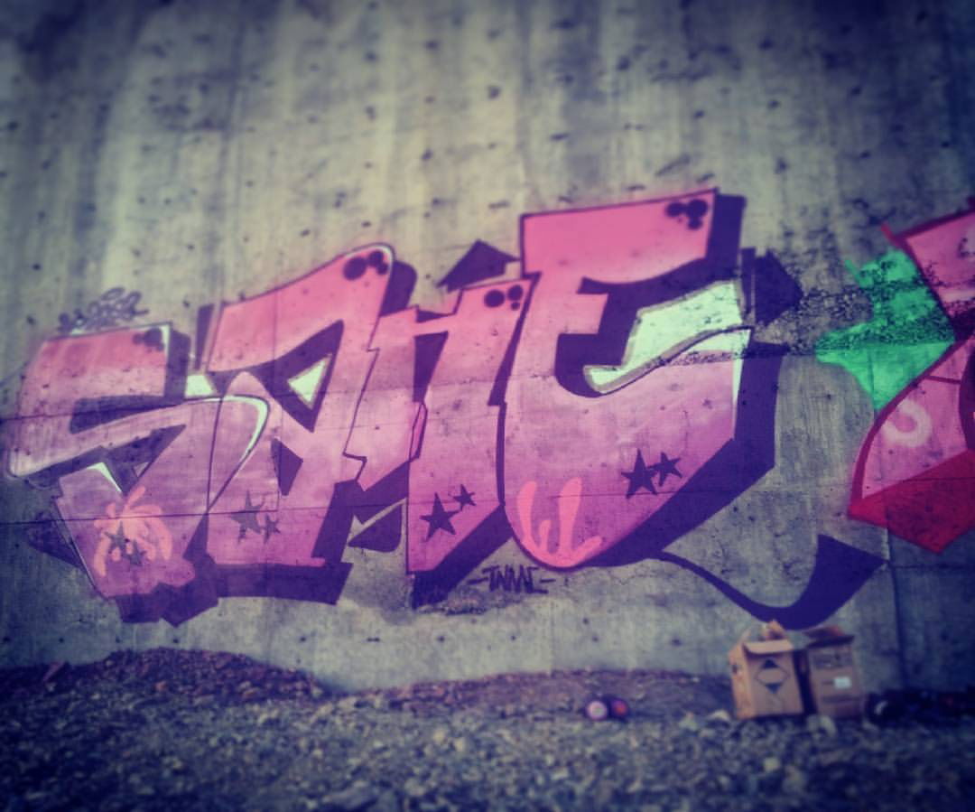 Graffiti Wall in Mongolia - Photo by sane2 - tnmc, sane2, sanetwo (2016)