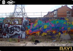 Graffiti Wall in Ulaanbaatar - Photo by sane2 - sanetwo, tnmc, sane2 (2013)