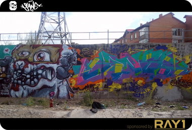 Graffiti Wall in Ulaanbaatar - Photo by sane2 - sanetwo, tnmc, sane2 (2013)