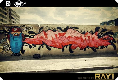 Graffiti Wall in Ulaanbaatar - Photo by sane2 - tnmc, sane2, sanetwo (2012)