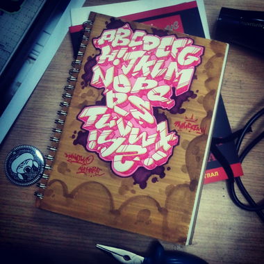 Graffiti Sketch in Mongolia - Photo by sane2 - sane2, sanetwo, tnmc (2014)