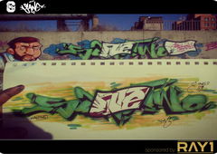 Graffiti Wall in Ulaanbaatar - Photo by sane2 - sane2, sanetwo, mongolia (2015)