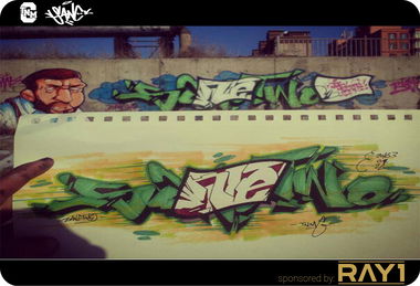 Graffiti Wall in Ulaanbaatar - Photo by sane2 - sane2, sanetwo, mongolia (2015)