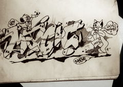 Graffiti Wall in Mongolia - Photo by sane2 - SANE2, sanetwo, TNMC (2016)