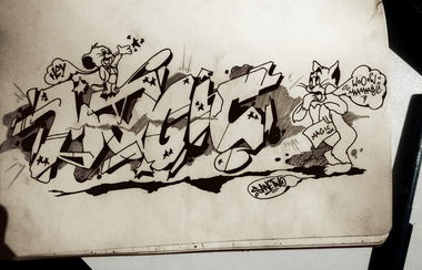 Graffiti Wall in Mongolia - Photo by sane2 - SANE2, sanetwo, TNMC (2016)