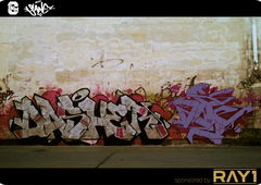 Graffiti Bombing in Ulaanbaatar - Photo by sane2 - Dasher, Mongolia, Sane2 (2014)