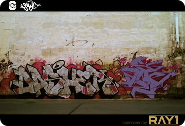 Graffiti Bombing in Ulaanbaatar - Photo by sane2 - Dasher, Mongolia, Sane2 (2014)