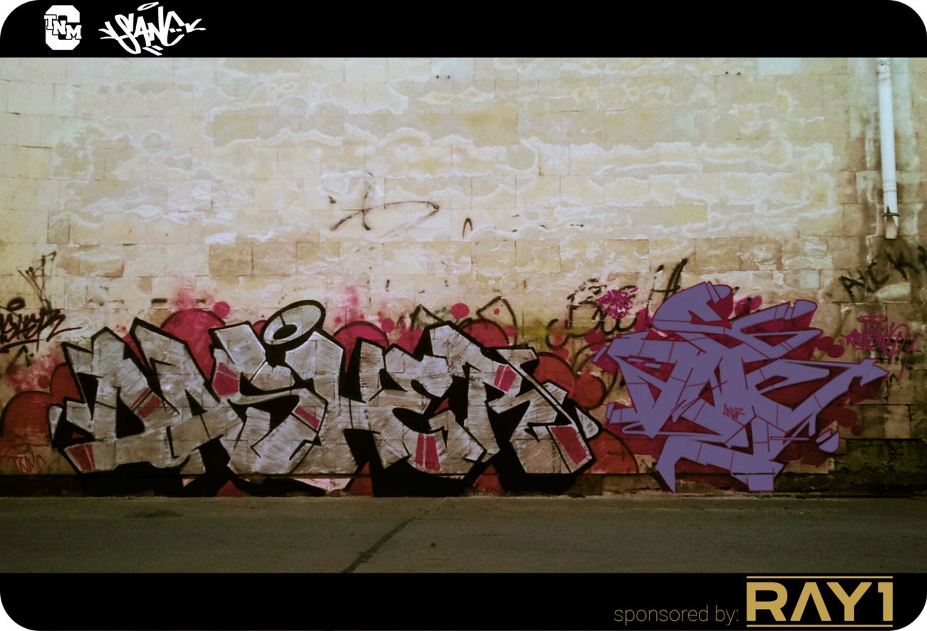 Graffiti Bombing in Ulaanbaatar - Photo by sane2 - Dasher, Mongolia, Sane2 (2014)