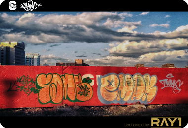 Graffiti Bombing in Ulaanbaatar - Photo by sane2 - sane2, sanetwo, tnmc (2016)