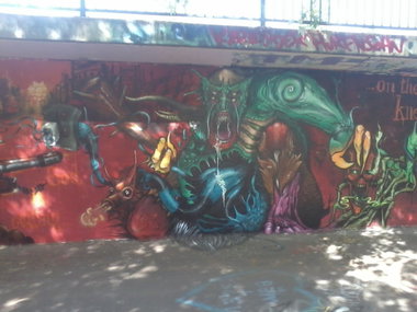 Graffiti Wall - Photo by sanjo - Meeting, of, Styles