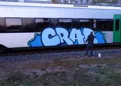 Graffiti Train - Photo by santamuerte - coradia, continental, crab (2016)
